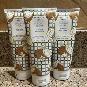 Beekman 1802 Coconut Cream  Goat Milk 3 Hand Creme's ! NEW